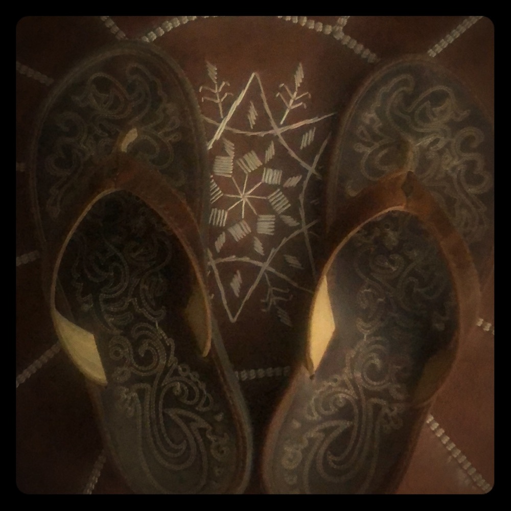 Olakai Paniolo Wms leather sandals